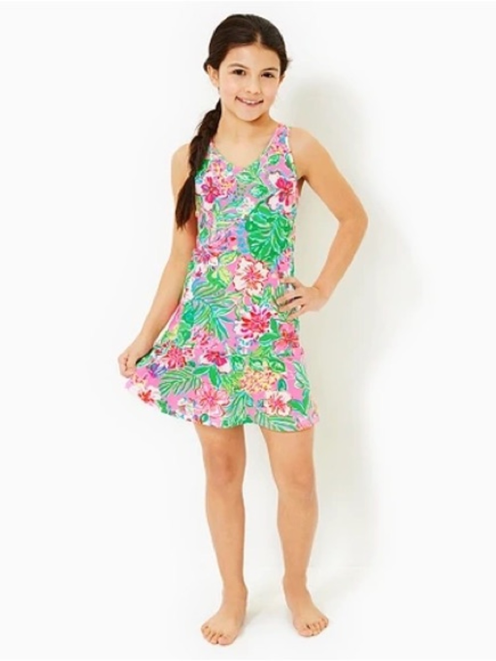 Lilly Pulitzer Luxletic UPF 50 Anaia Active Dress in Multi Journey to the Jungle